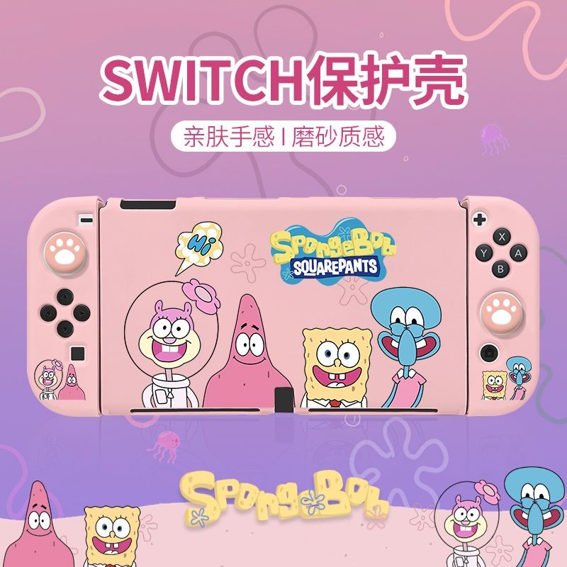 ชุดเคส SpongeBob Nintendo Switch น่ารักสําหรับ Nintendo Switch & Oled ...