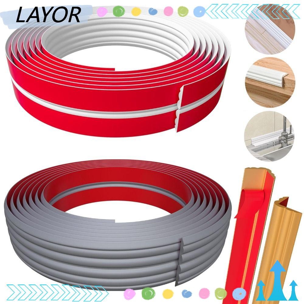 LAYOR ตัวป้องกันมุมผนัง, ลอกกาวในตัวและติดมุมตัด Moulding, แถบเปลี่ยน ...