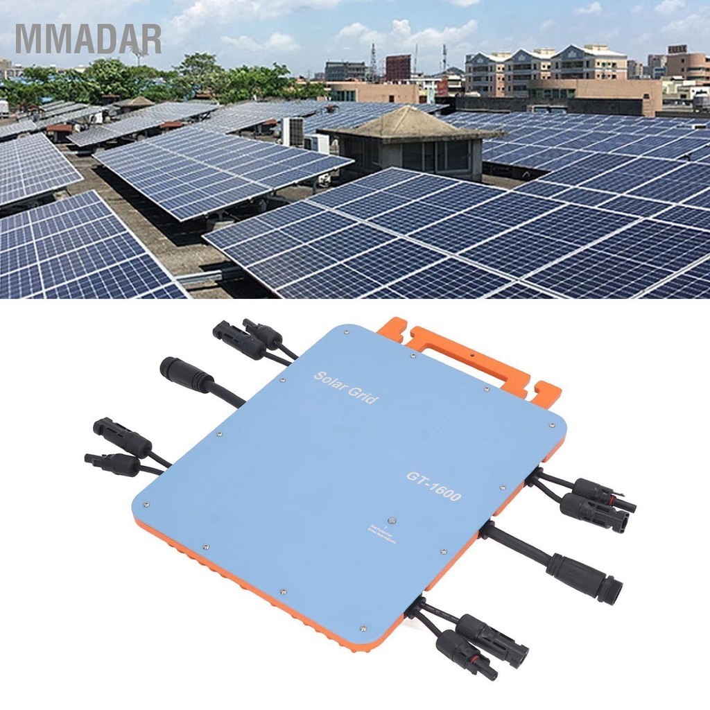 MMADAR Solar Grid Tie Micro INVERTER WIFI อัตโนมัติ Power 1600W EU Plug ...