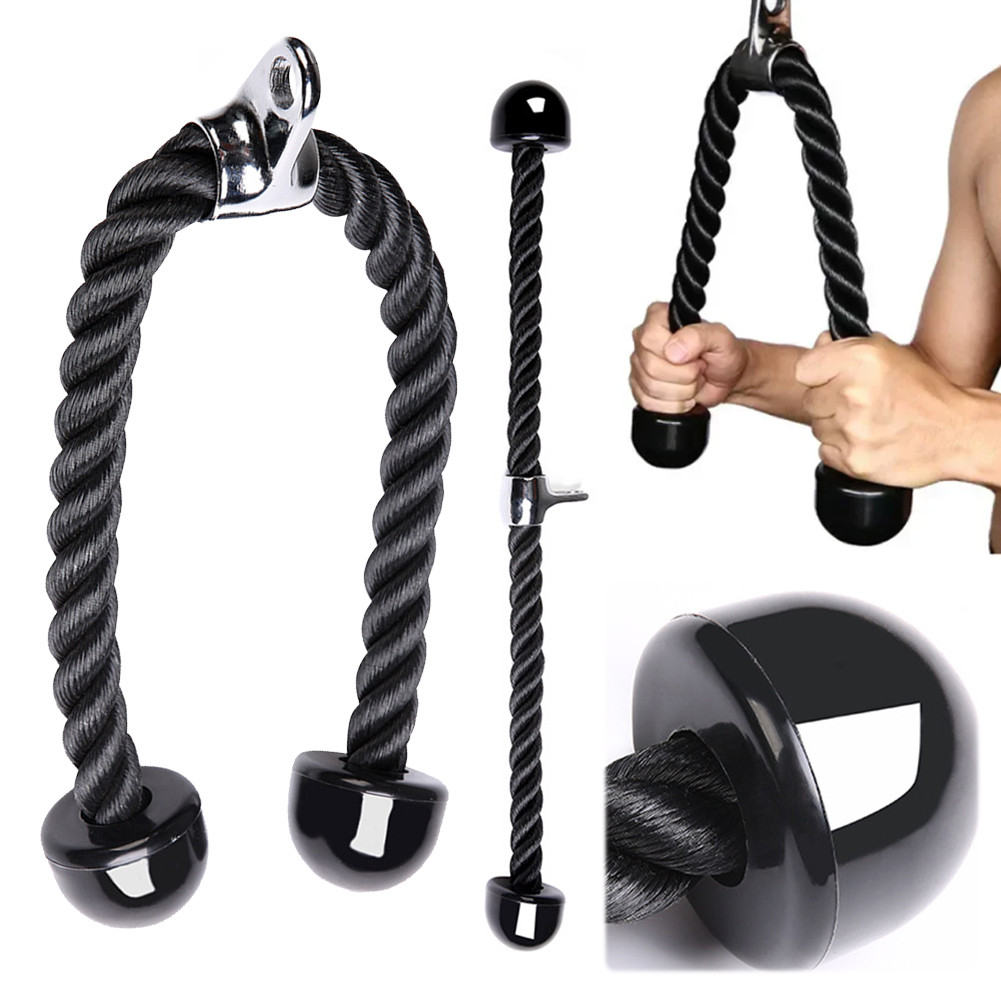 [จัดส่งในพื้นที่] Tricep Pull Down Rope Heavy Duty Nylon Push Pull Down ...
