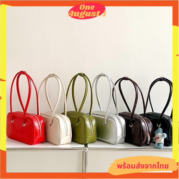 พร้อมส่งจากไทย กระเป๋าหนังเงาสะพายข้างทรงเหลี่ยมหลากสี S014 | Shopee ...