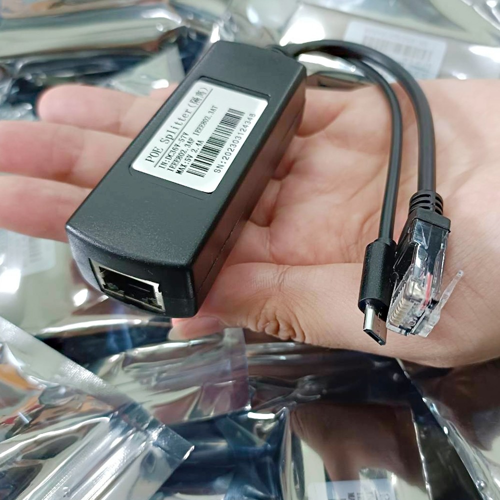 APOLLO รุ่น APOE-02 POE SPLITTER TO Micro อุปกรณ์แยกสัญญาณ POE 5V/2.4A ...