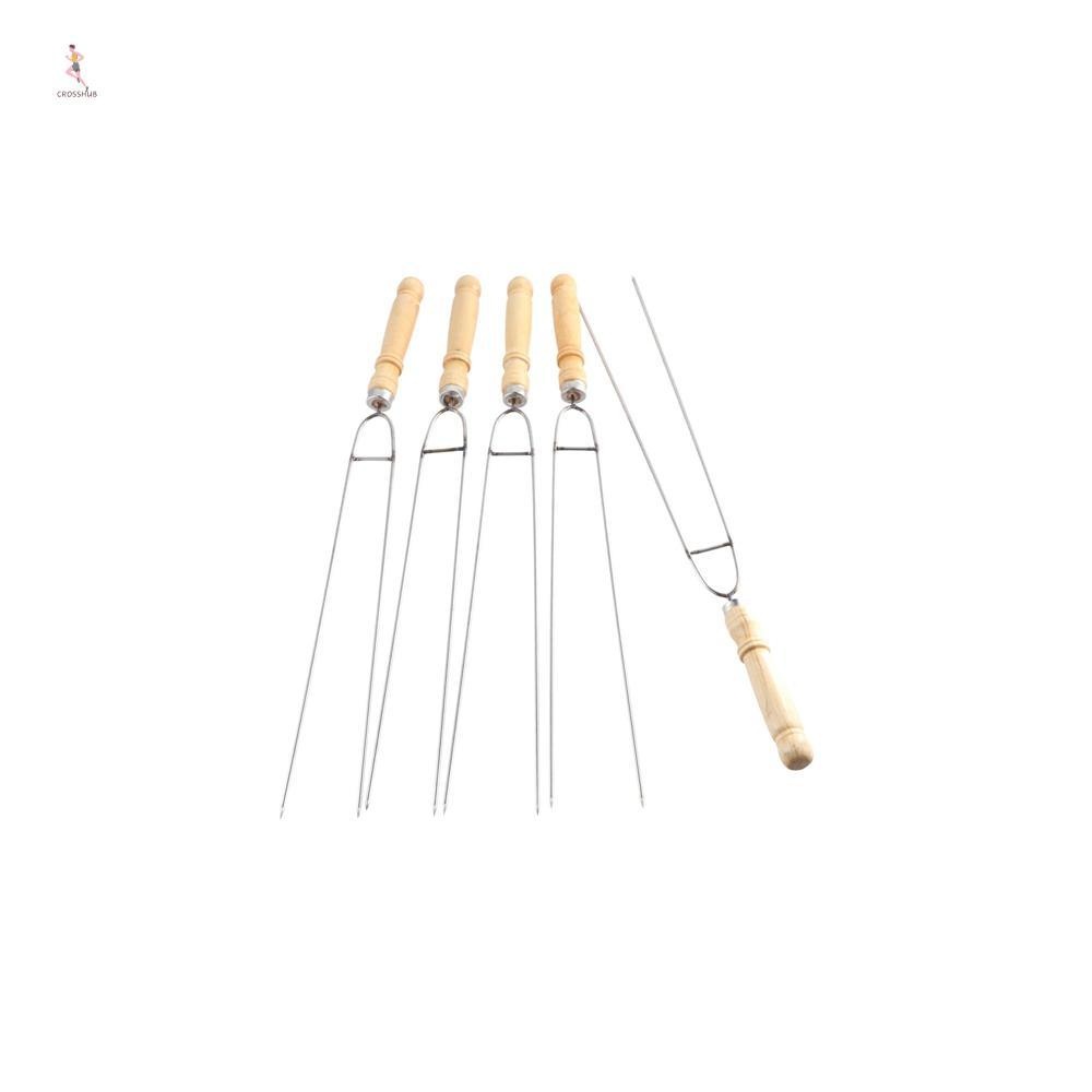 Cross บาร์บีคิว Skewer Meat String Picnic Double Prong ส้อม U-Shaped ...