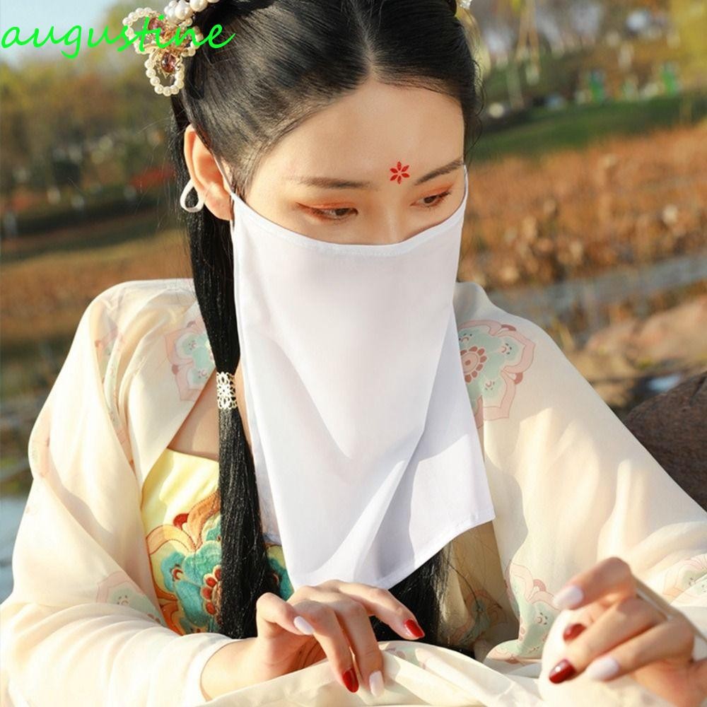 Augustine Hanfu Face Veil ตาข่ายแขวนหู พันคอได้ มีความระบายอากาศและ ...