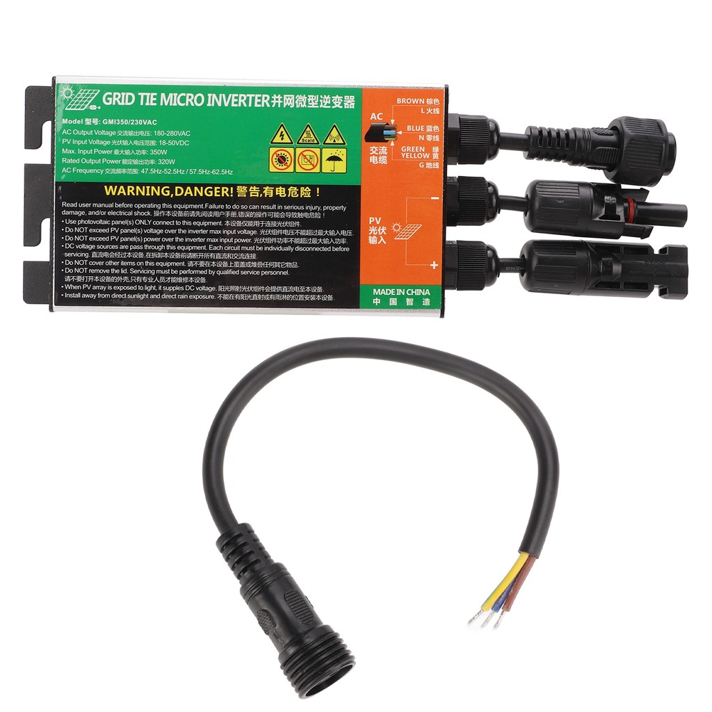 350W Solar Micro Inverter 230V MPPT Grid Tie IP55 Sine Wave อินเวอร์เต ...