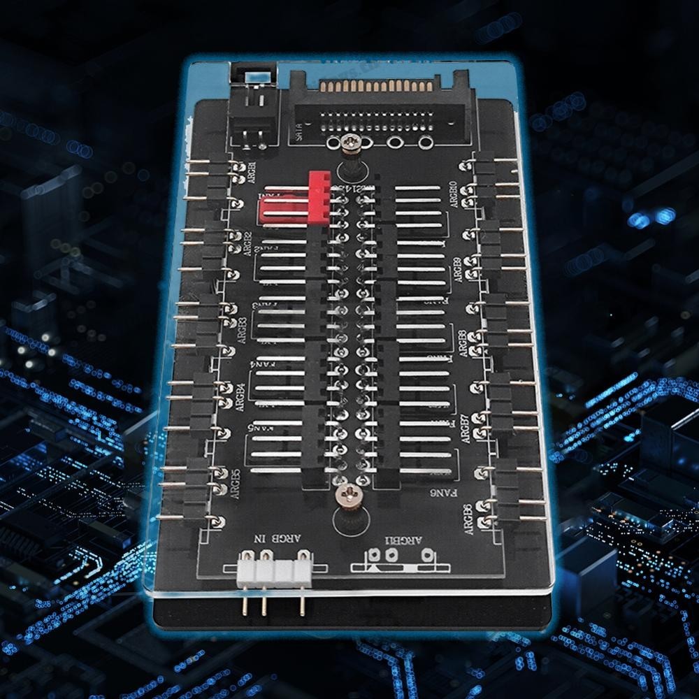 4pin PWM & 5V 3Pin ARGB SATA Power 10/16 HUB Multi Way Splitter ARGB ...