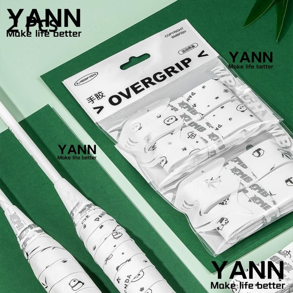 Yan1 2 ชิ้น Racquet Handle Wrap เทป, Shock- Absorbent ไม้แบดมินตัน ...