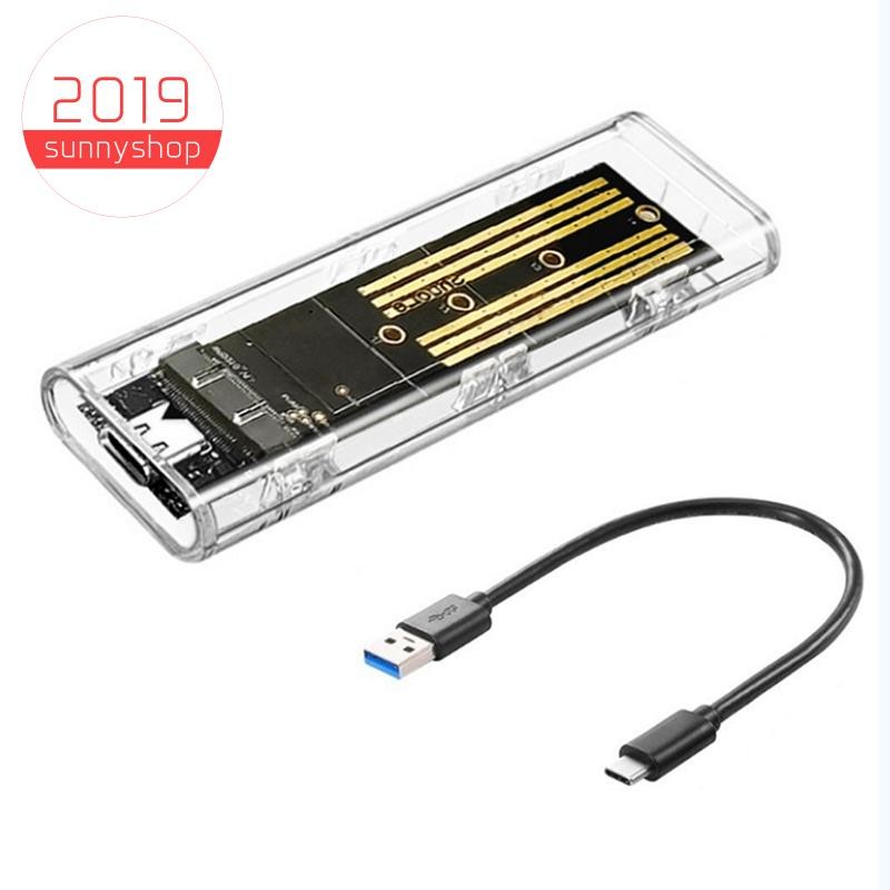 [sunnyshop2019]M2 Ssd Case M.2 NVME SSD Enclosure แบบพกพา USB3.1 Type-C ...