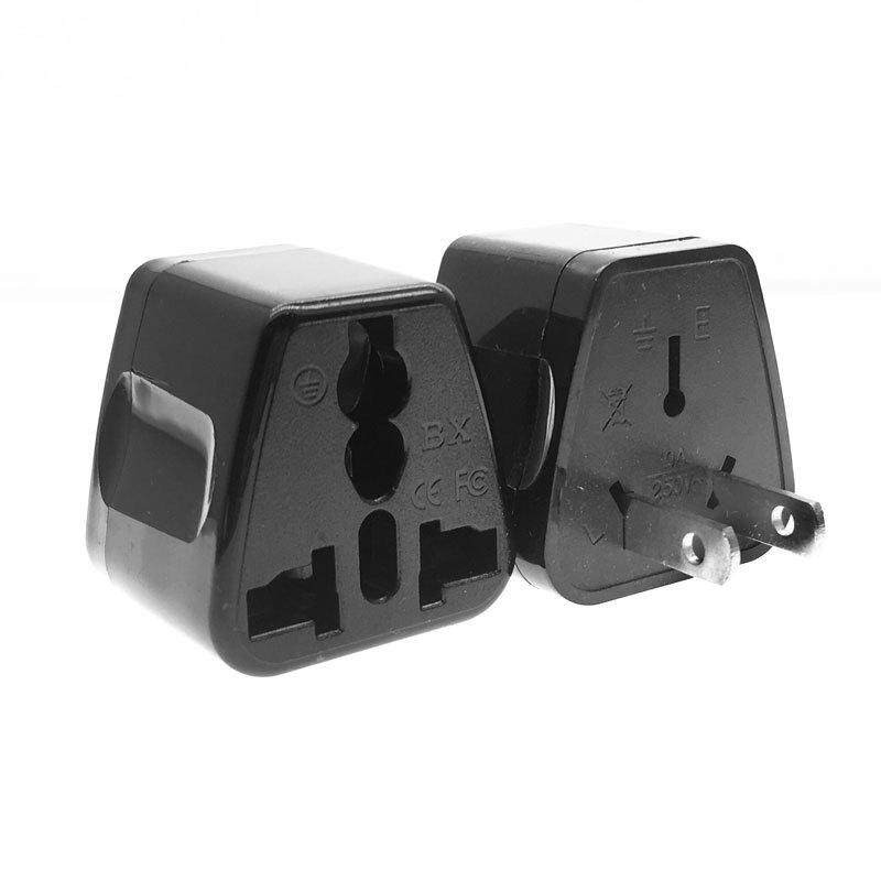 2 ชิ้น Universal ซ็อกเก็ต US 2 แบน Parallel Pins Plug Converter ...