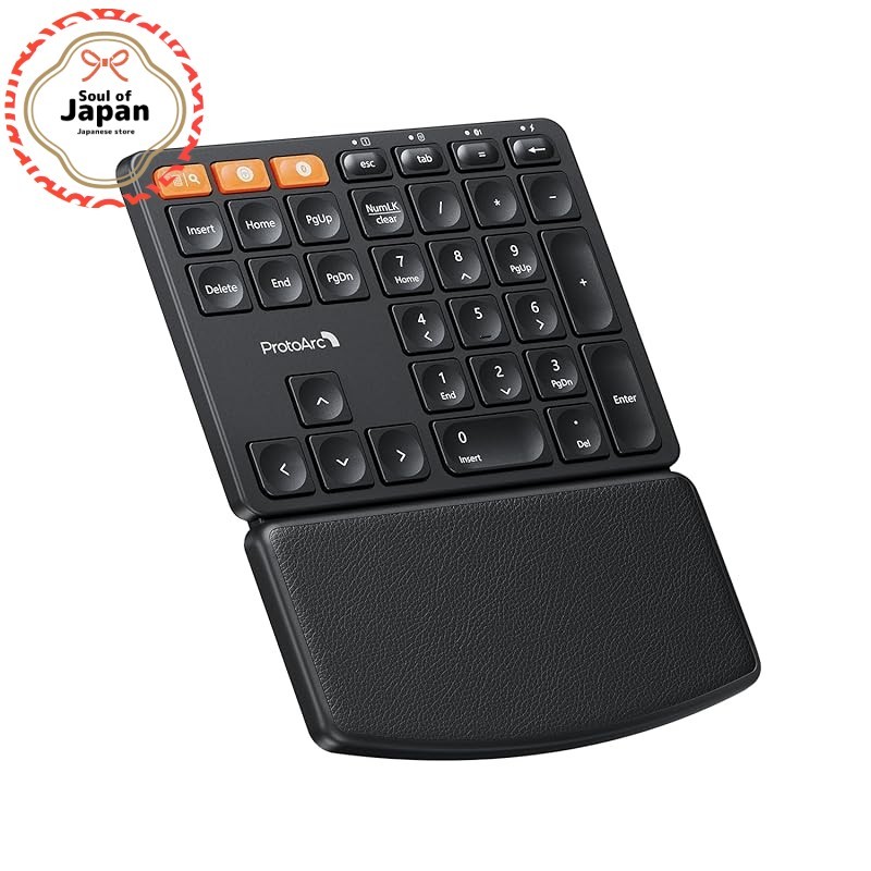 ProtoArc Tenkey Wireless Bluetooth/2.4GHz connection Integrated wrist ...