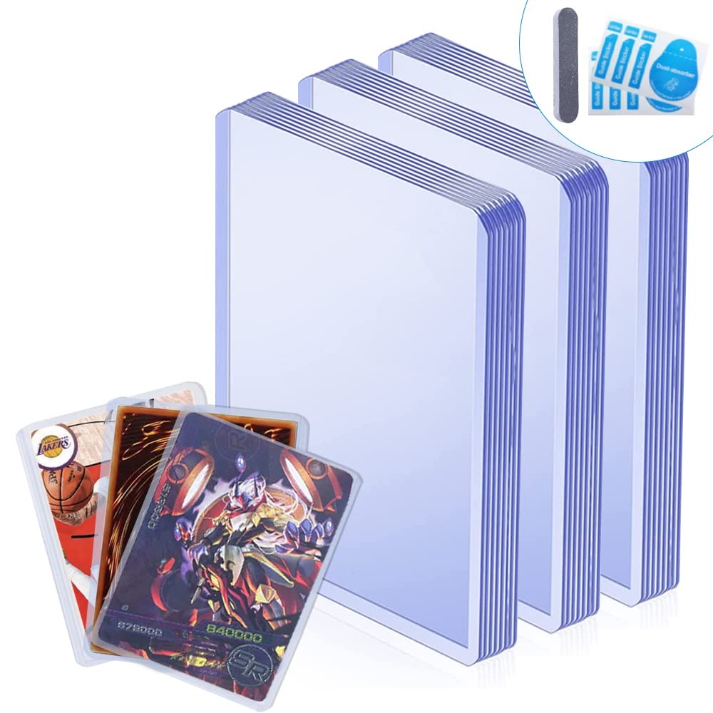 Clear PVC Trading Card Sleeves - Top Loader for Individual Storage ...