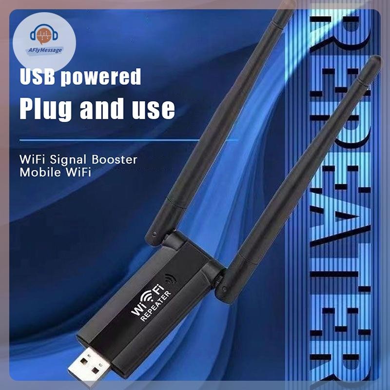 AFl USB Wifi Repeater 300M Wi-Fi สัญญาณ Booster 2.4G Wireless Extender ...