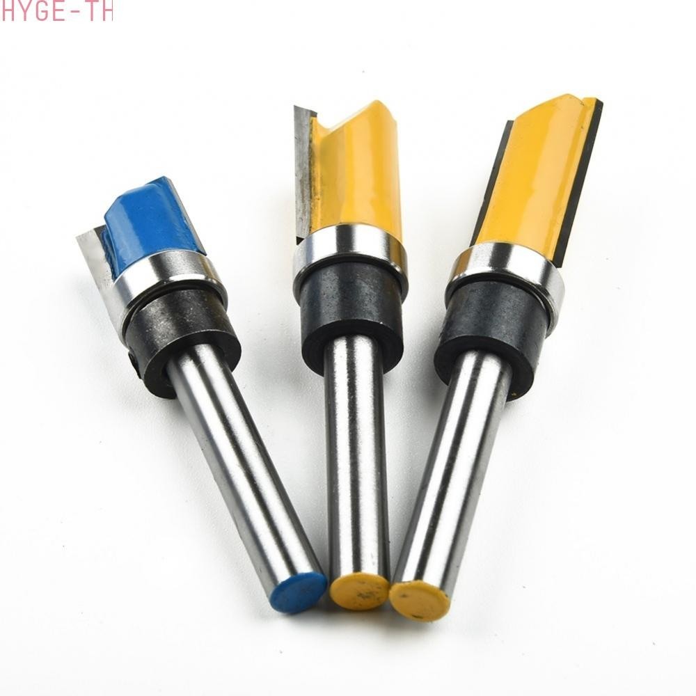 [HYGETH]Durable Router Bit Pattern Round Handle Trim 1/4\