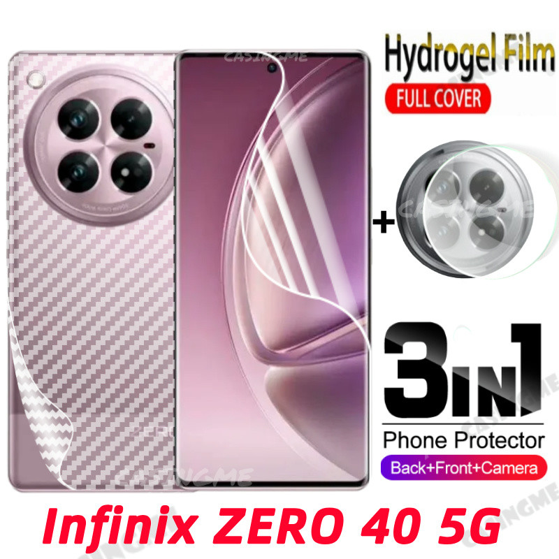 Infinix ZERO 40 5G ด้านหน้าด้านหลังคลุมทั้งหมดป้องกันฟิล์มHydrogel ...