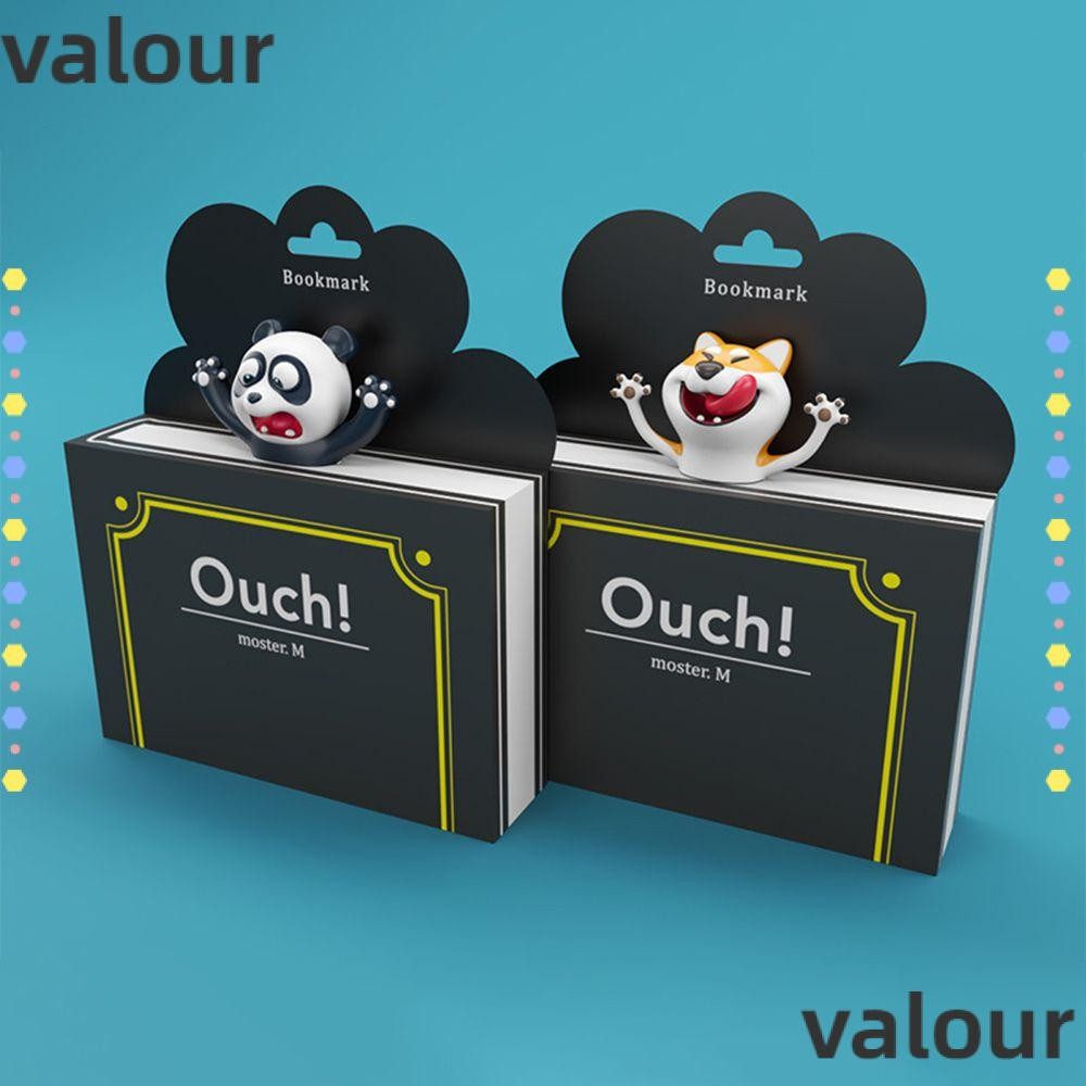 Valour การ์ตูนสัตว์สไตล์ Panda PVC ตลกสร้างสรรค์เครื่องหมายหนังสือ ...