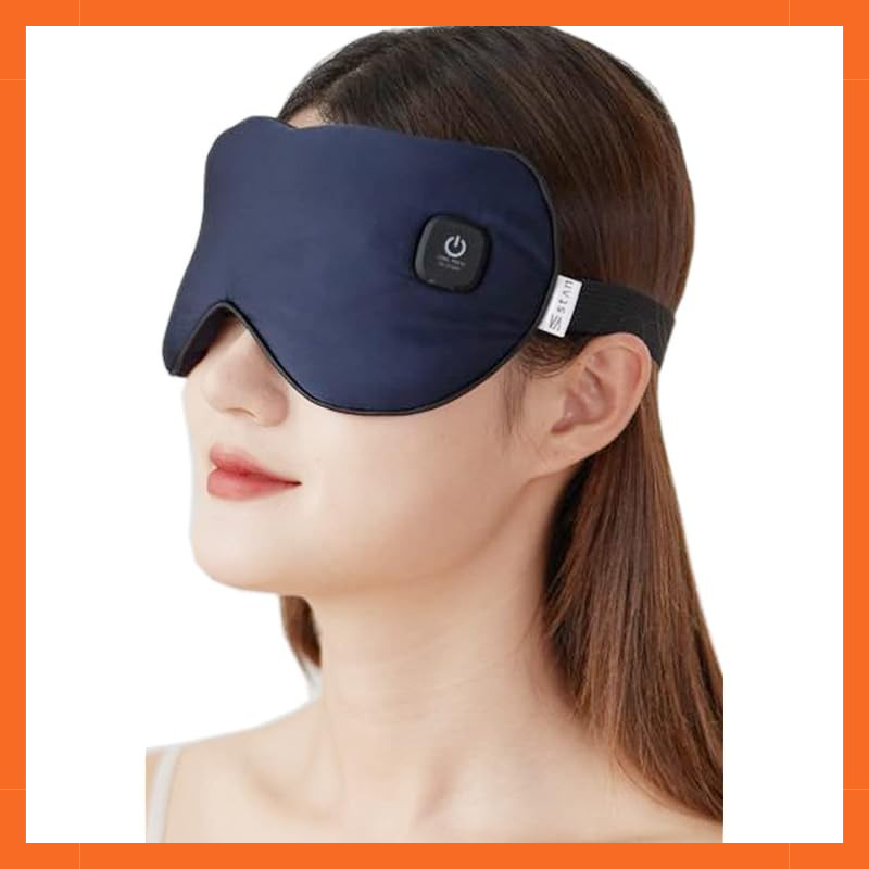 【From Japan】 Rechargeable USB Hot Eye Mask - Cordless, Sleep Aid, Silk ...