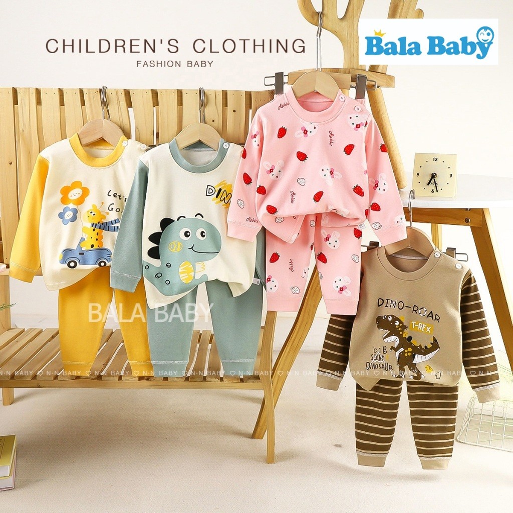 เสื้อผ้าเด็ก ชุดนอนกันหนาว ชุดนอนเด็กเซ็ต 2 ชิ้น เสื้อแขนยาวกางเกงขายาว CXT36 - 2