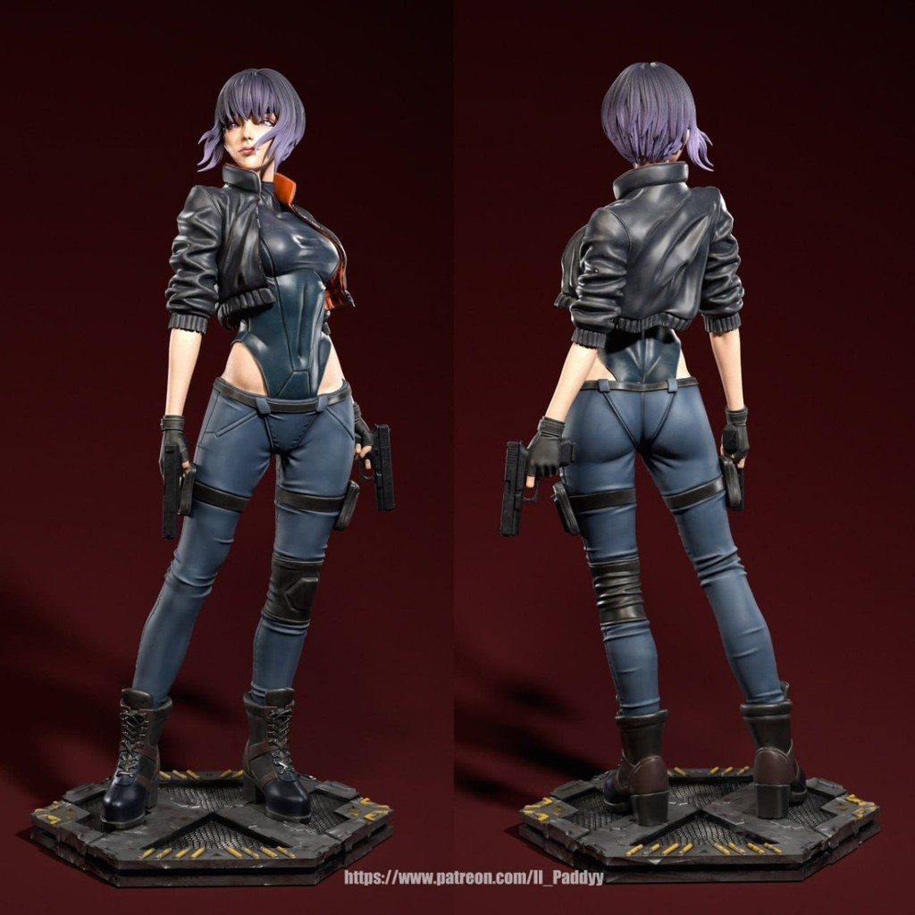 GK ฟิล์มสีขาว Kusanagi Motoko Ghost in the Shell รูปรุ่นการพิมพ์ฟิล์มสี ...