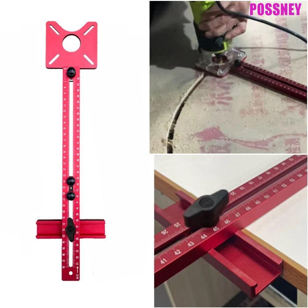 POSSNEY เจาะ Punch Locator, ปรับที่ถอดออกได้ 4 in 1 Router วงกลมตัด Jig ...