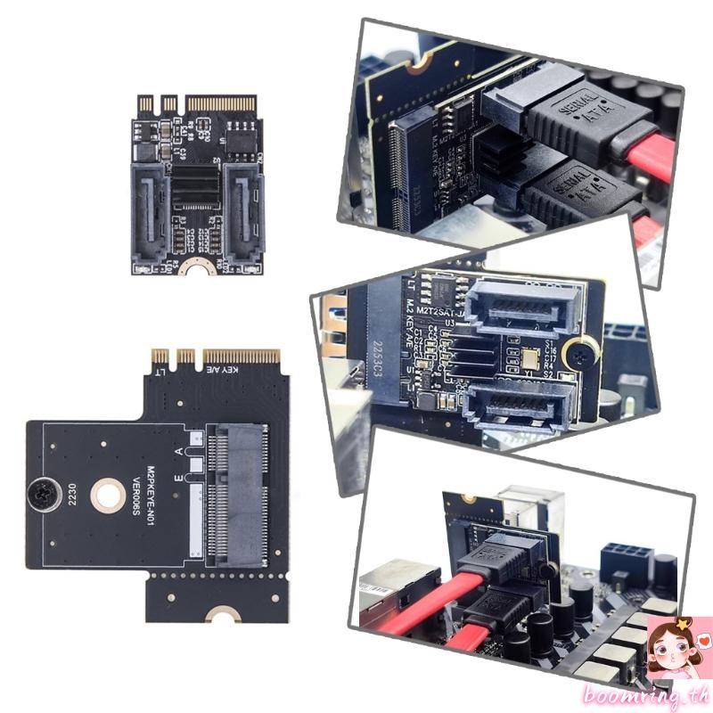 Boom M 2 NGFF Key A ถึง Double SATA3 0 อะแดปเตอร์ 6Gbps ความเร็วสูง SSD ...