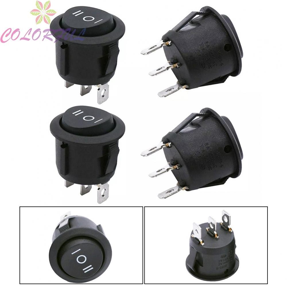 4 ชิ้น Momentary Toggle Switches 3 Pin 3 ตําแหน่งปิดบน 6A 250V10A 125V ...