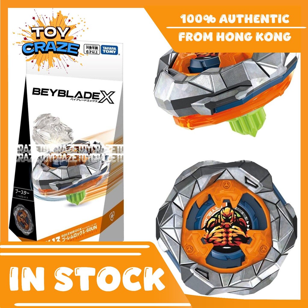 Beyblade X UX-13 Booster Golem Rock 1-60UN – Lame Métal Puissante, Performance Extrême Pour Batailles Intenses Beyblade X Golem Rock