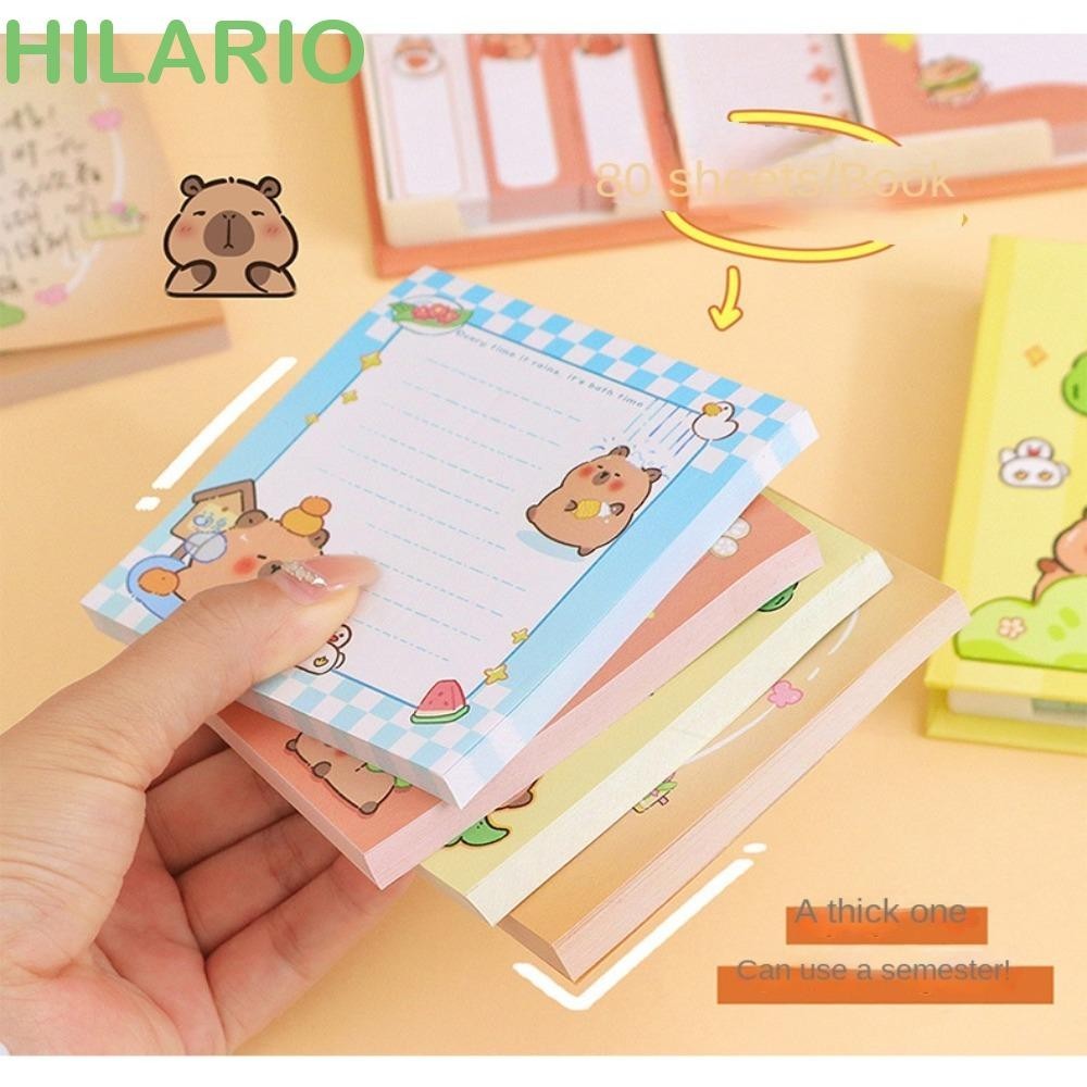 Hilario แผ่นบันทึกกาวในตัว, Notepad การ์ตูนสัตว์ Capybara Sticky Notes ...