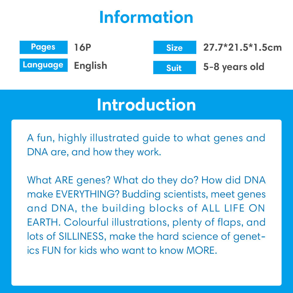Usborne See Inside Genes and DNA Montessori Educational English Book ...