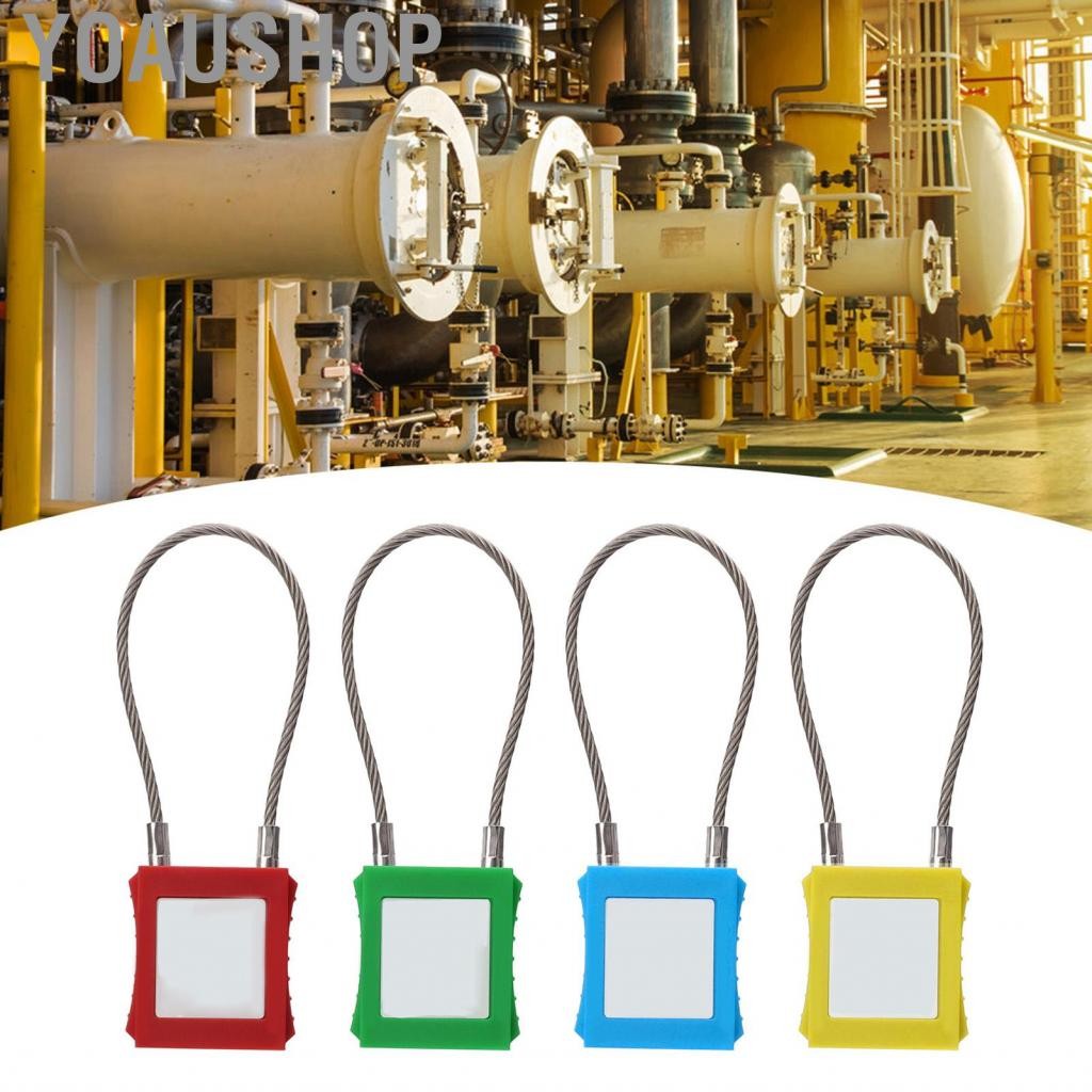 Yoaushop Lockout Tagout Kit Heavy Duty 85mm Shackle Steel Cable Padlock ...