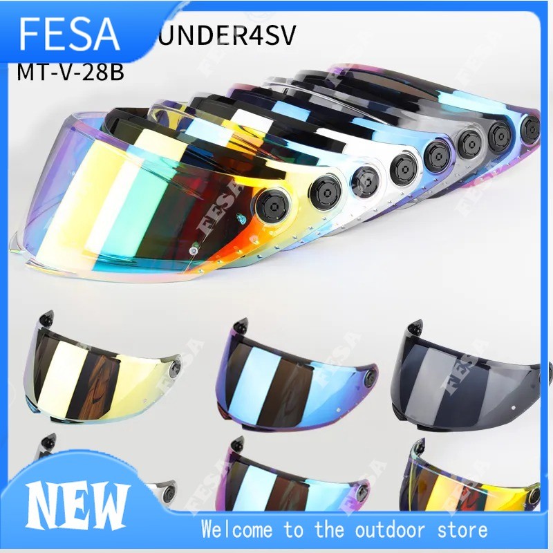 หมวกกันน็อค MT-V-28B เลนส์ Visor เปลี่ยน Face Shield สําหรับ THUNDER 4 ...