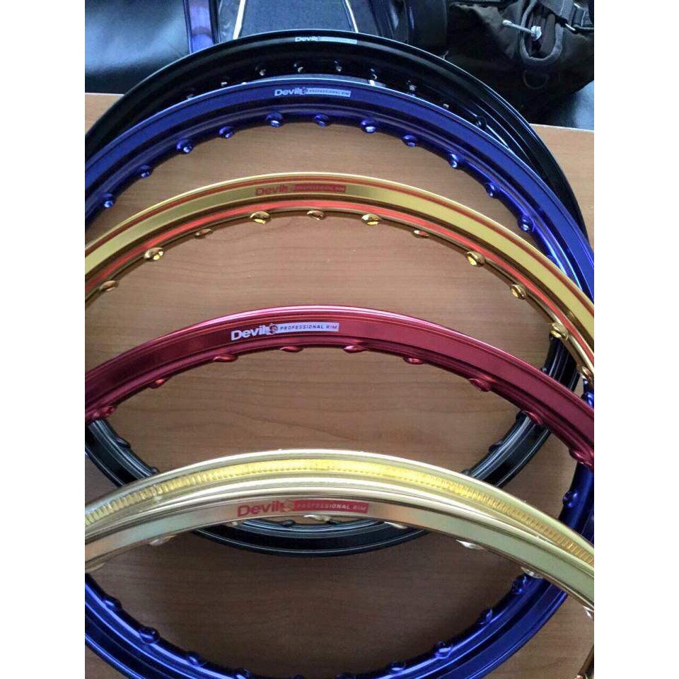 วงล้อมิเนียมอย่างหนา DEVIL Professional ขอบ 1.85x17 ดำ,ทอง (ราคาต่อ 1 ...
