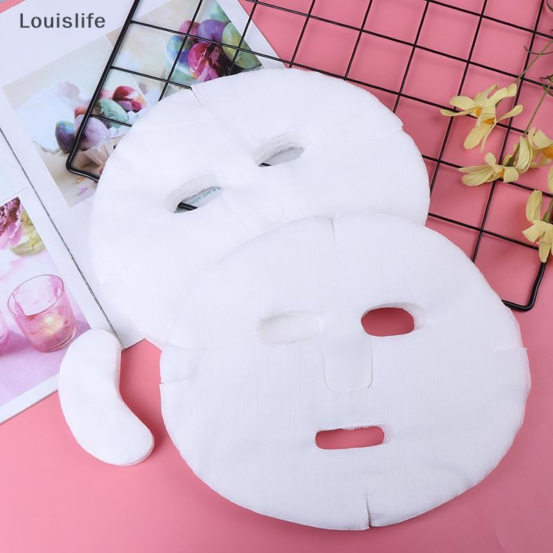 LLPH 100 PC Face Mask กระดาษทิ้งผ้าฝ้ายผ้าไม่ทอ DIY Facial Masque แผ่น ...