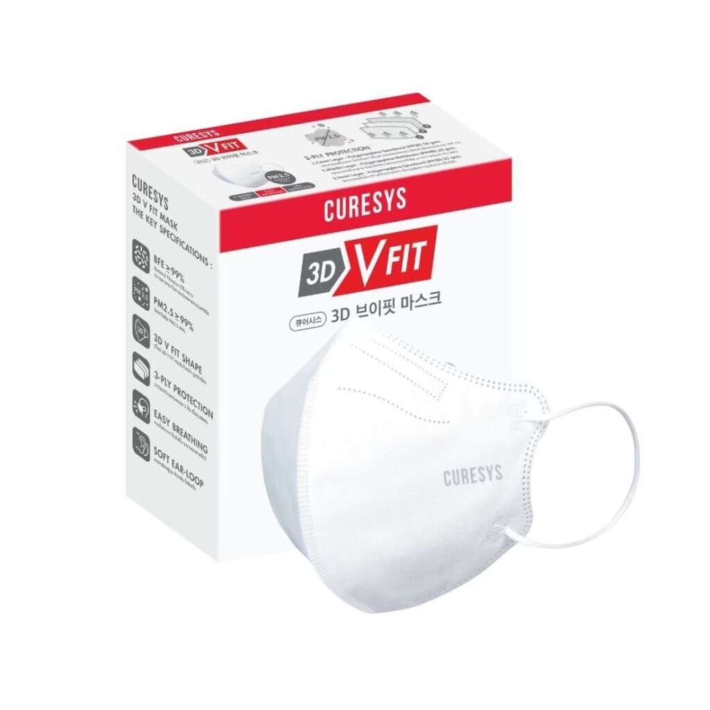 Curesys 3D V Fit/Premium Medical Face Mask เคียวร์ซิส ทรีดี วี ฟิต/พรีเ ...
