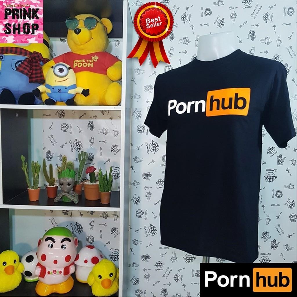 [S-5XL]จุดประเทศไทย[ถูกที่สุด]เสื้อ Pornhub สกรีนแ คอกลม สไตล์ ใส่สบายๆ  ชีฟอง การ์ตูน