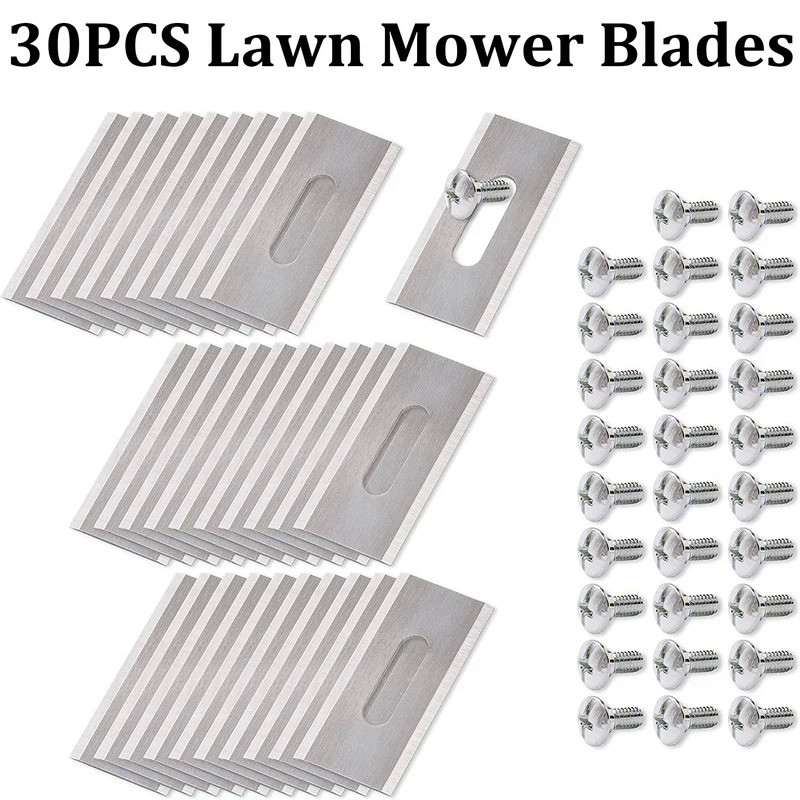 30PCS Grass Trimmer Blade Lawn Mower Replacement Trimmer Cutter Piece