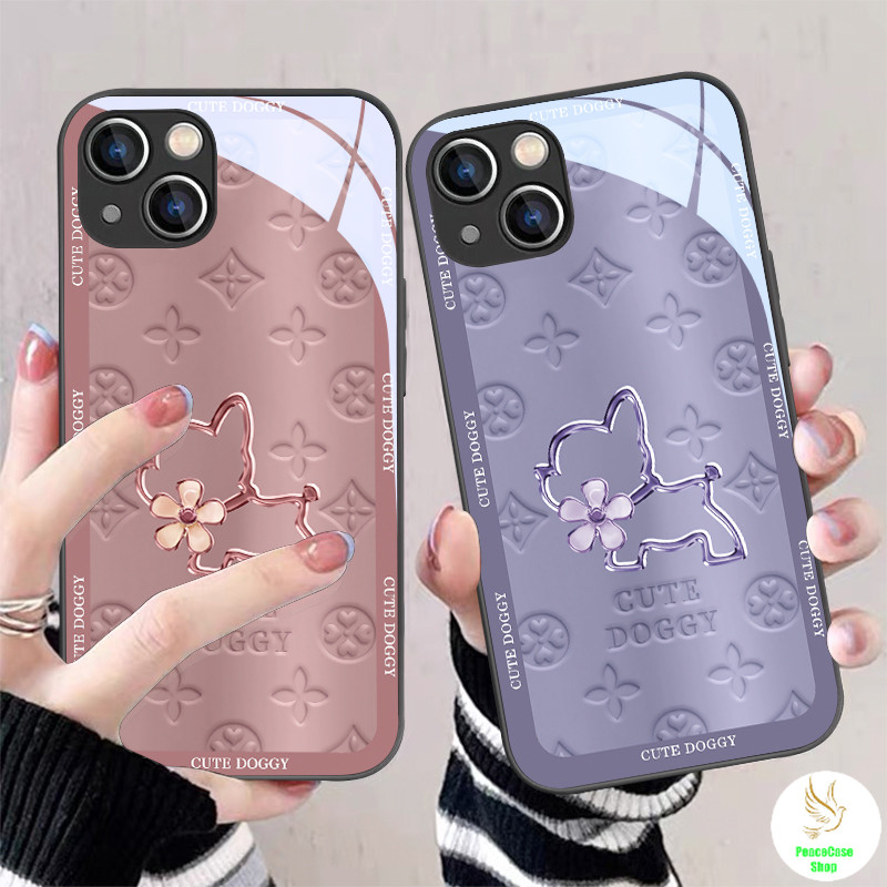 COD-ในไทย🔥เคสแฟชั่น ลูกสุนัขกลวงเรียบง่าย สําหรับ iPhone 7 8 X 11 12 13 ...