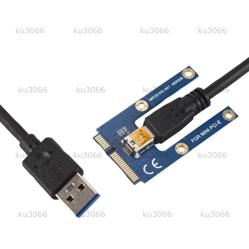 USB 3.0 Mini PCI-E ถึง PCIe PCI Express 1X ถึง 16X Extender Riser การ์ด ...