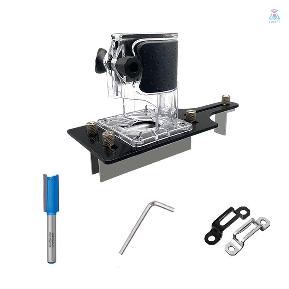 2 in 1 Invisible Fastener Slotting Bracket งานไม้ Router ฐาน 65 มม.ตัด ...