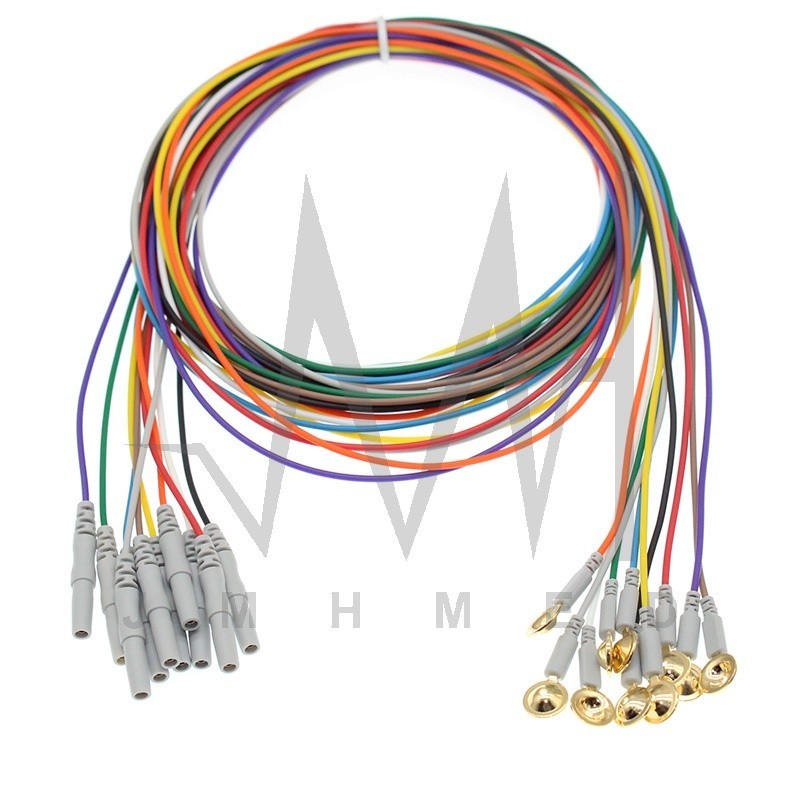 10Pcs Electrode Din 1.5มม. ปลั๊ก EEG ทนทานสำหรับการวินิจฉัยโรคลมชัก,การ ...