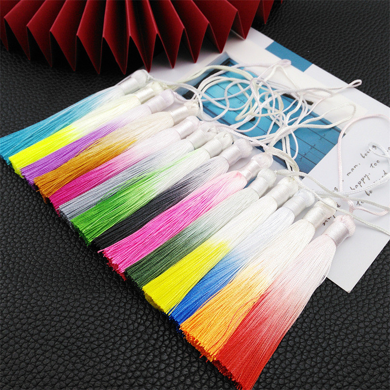 เครื่องประดับพู่ไล่ระดับสี8ซม เครื่องประดับเครื่องประดับ Diy จี้ทำด้วยมือจี้สไตล์จีนจี้ 