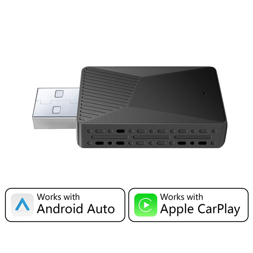 Wired To Wireless Carplay & Android Auto AI Box USB Plug and Play Smart ...