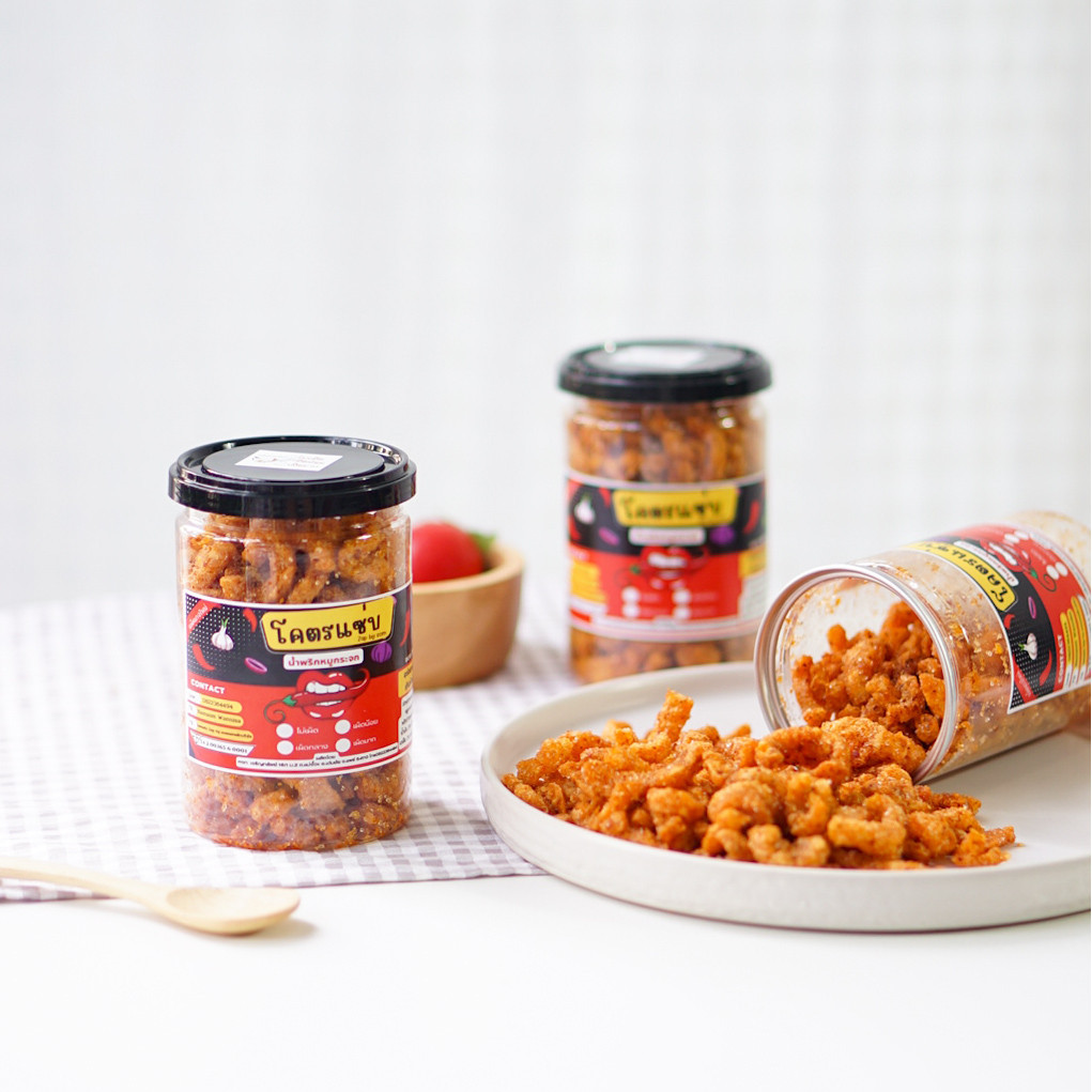 น้ำพริกหมูกระจก โค-ตา-ระ ไม่ใส่วัตถุกันเสีย ไม่อมน้ำมัน กรอบนาน กากหมูแน่นๆสูตรเด็ดไม่เหมือนใคร - 2