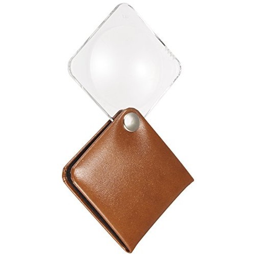 Loupe Pliante ESCHEMBACH Classic - Grossissement 3,5x - Lentille 50mm - Étui Cuir - Poche Et Voyage