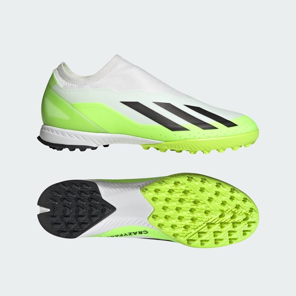 adidas ฟุตบอล รองเท้าฟุตบอล X Crazyfast.3 Laceless Turf Unisex สีขาว ...