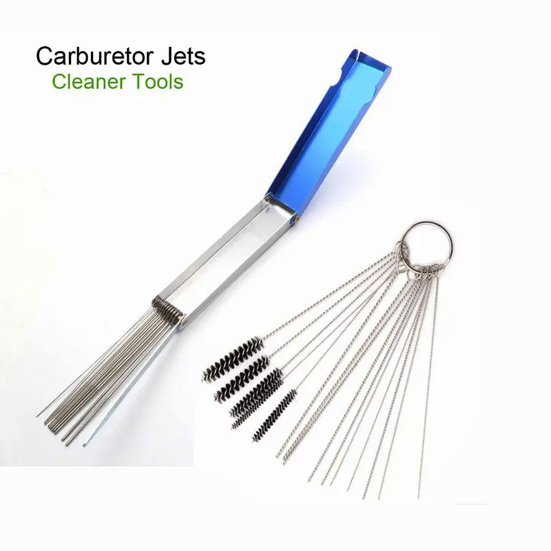 ON 1 Set Carburetor Jets Cleaning Tool Needles Brushes Set For