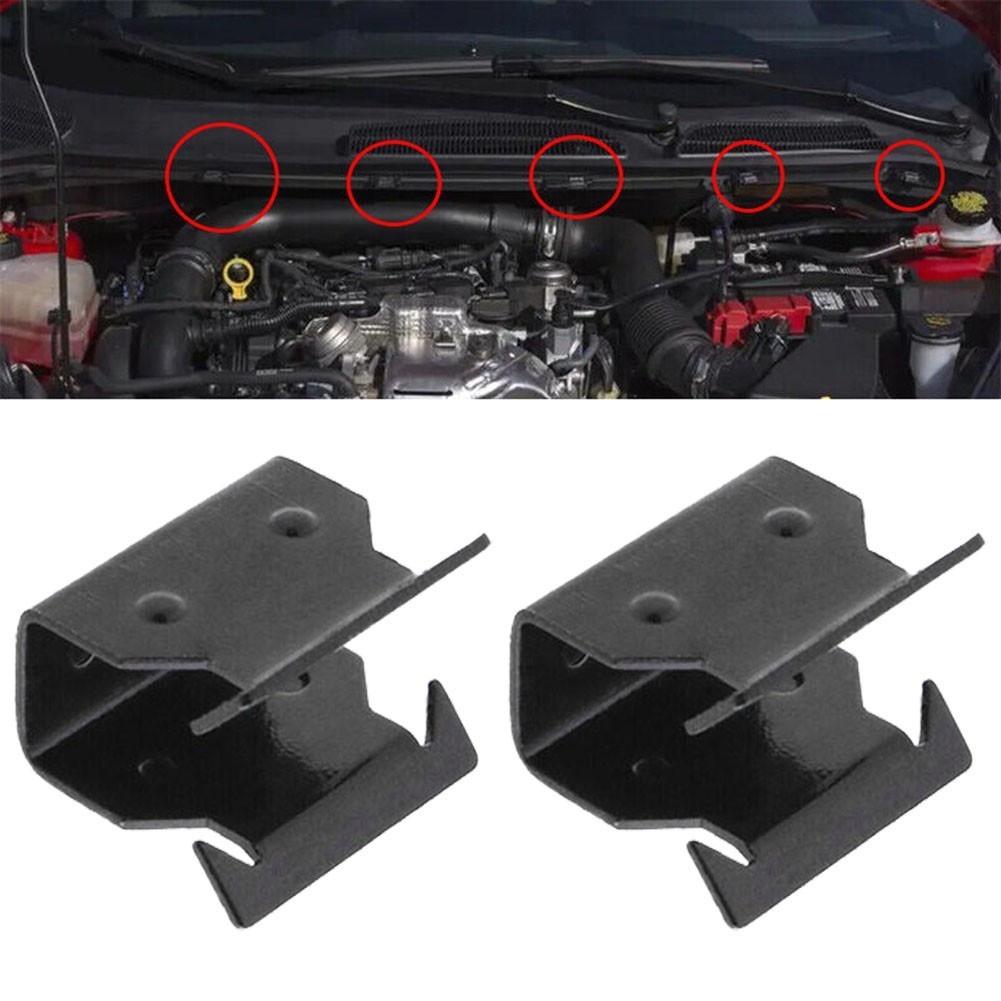 [bestshe 0709] 2X รถโลหะ Clamps Cowl Scuttle แผง Trim คลิปสําหรับ Ford ...