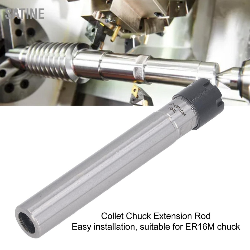 SaTine Collet Chuck Extension Rod C20‑ER16M‑135L ตรงผู้ถือเครื่องมือ ...
