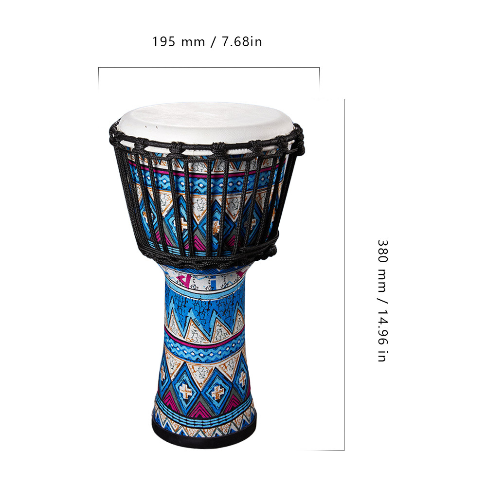 Goatskin Drumhead African Drum Art Patterns 8 นิ้ว Congo Drum Bongo ...