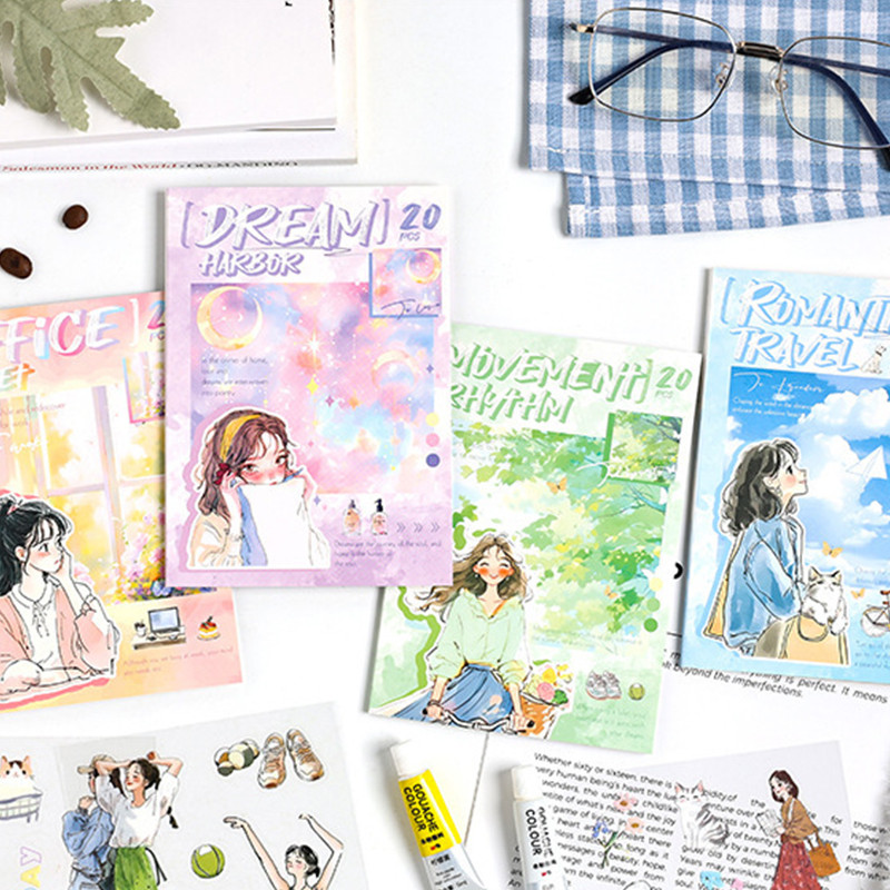 20 แผ่น Chase The Ordinary Series Character PET Sticker Book ตกแต่ง DIY ...