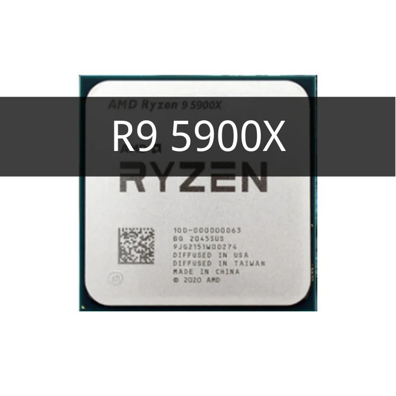 ใช้ R9 5900X 3.7 GHz 12-Core 24 ด้าย CPU โปรเซสเซอร์ AM4 Gamer R9 5900X ...